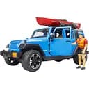 Ігровий набір Bruder Автомобіль Jeep Wrangler Rubicon Unlimited з каяком та фігуркою 1:16 (02529)