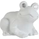 Статуетка J-line жаба вулична очі світяться від сонячної батареї біла 28 см (2174)