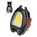 Мини фонарик брелок Multifunctional RB-441 COB белый желтый красный свет светильник с карабином открывашкой