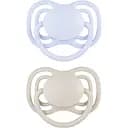 Пустышка силиконовая симметричная Canpol babies Dental Air 0-6 месяцев 2 шт. голубая с бежевой (23/225_blu)