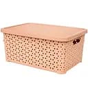 Кошик Diomedea з кришкою 29.7x19.6x13 см 6 л бежевий (К12-406) 