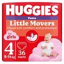 Підгузки-трусики для дівчаток Huggies Little Movers Pants 4 (9-14 кг), 36 шт.