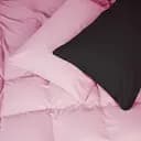 Наволочка MirSon Фланель Black-Pink 60х60 см (2200009661945)