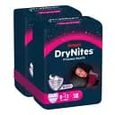 Підгузки-трусики для дівчаток Huggies DryNites (30-48 кг) 18 шт. (2 п. x 9 шт.)