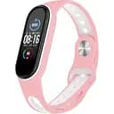 Ремінець BeCover Sport Style для Xiaomi Mi Smart Band 5 / Mi Smart Band 6 / Mi Smart Band 7 Pink-White (705173)
