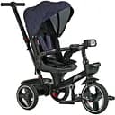 Дитячий триколісний велосипед Best Trike Marco 9155 / 331-09 з поворотним сидінням складним кермом синій