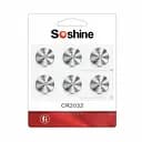 Батарейка Soshine CR2032 літієва 3V 6 шт.