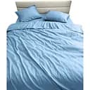 Комплект постельного белья Ecotton Blue евро полисатин голубой (25188)