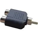 Перехідник сплітер GRAND 2 rca f to 1 мale 2 тюльпани мами на 1 тато