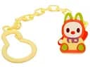 Ланцюжок для пустушки Курносики Кролик з кліпсою жовта (7091 жовт)
