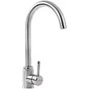 Змішувач кухонний Platinum 221N (8650) поворотний одноважільний з нержавіючої сталі сірий (000032606)