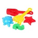 Игрушка набор "Лопатка+ грабли" ТехноК 2254TXK с палочками Красный