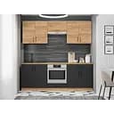 Кухня модульна Еверест Оптіма набір №8 Дуб крафт золотий/Антрацит 2,2 м (EVR-5721)