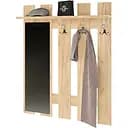 Настенная вешалка с зеркалом Эверест Либерти 90x16x110 см дуб крафт золотой (EVR-2629)