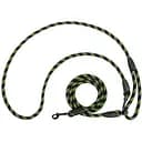 Поводок для собак Barksi Свободные руки светоотражающий 240х0.9 см черно-салатовый