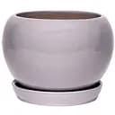 Керамический горшок Nana Keramiks Слой 2.5 л глянец серый (shar-2-5-ser)