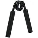 Трубчастий еспандер MS 4639 із металевими ручками, для силових тренувань, чорного кольору