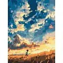 Картина за номерами Brushme Захоплені вітром 30x40 см