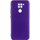 Чехол TPU GETMAN Liquid Silk Full Camera для Xiaomi Redmi Note 9 / Redmi 10X Фиолетовый / Ultra Violet