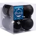 Набор новогодних шаров Novogod'ko 6 см черный 8 шт. (974408)