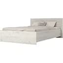 Кровать двуспальная Эверест Соната-1400 140х200 см дуб крафт белый (EVR-2677)