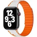 Ремінець WiWU Wi-WB010 Smart Magnetic Silicone для Apple Watch 42/44/45/49mm White/Orange [106831]