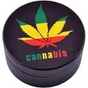 Гриндер для измельчения табака Ashtray HL-05 Cannabis Black (do329)