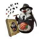 Деревянный фигурный пазл Шпиониро Пингвини, А2, Картонная коробка 300+ элементов