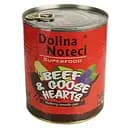 Вологий корм для собак Dolina Noteci Superfood з м'ясом яловичини та гусячим серцем 800 г