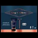 Подарунковий набір Gillette King C: Безпечна бритва + Гель для гоління 150 мл