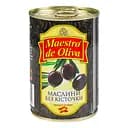 Маслины Maestro de Oliva черные без косточки 280 г (439060)