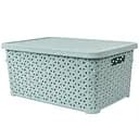 Кошик Diomedea з кришкою 34.5x24.5x15.5 см 10 л світло-фісташковий (К13-374) 