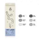 Набір кольорових лінерів, 6 кольорів, 6 set Gray colors, IDEA10-AL6GRAY, 99IDEAS