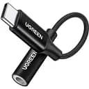 Перехідник Ugreen кабель Type-C - 3.5 mm для навушників 10CM Black (AV142)