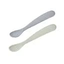 Набір ложок Beaba силіконових 4+ сірий/зелений 2 шт. (913600)