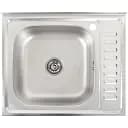 Кухонна мийка Рlatinum 6050 L з нержавіючої сталі 0.7 мм прямокутна 60x50 см сатин (SP000000384)