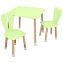 Детский столик Bambi 04-025G-2 для творчества с двумя стульчиками 60х60 см