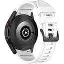 Ремінець для Samsung Galaxy Watch 6 40mm 6 44mm - білий ширина кріплення 20мм силікон Watchbands RiccoOne (W28-9WB51401488)