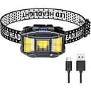 Аккумуляторный налобный фонарь Headlight HC-618S 5 режимов работы сенсорное управление Пластик IPX6 Черный