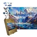 Деревянный пазл Патагония, А4, Деревянная коробка 100 элементов