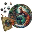 Пазл деревянный Величественный Лис, А3, 200 элементов, Картонная коробка