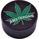 Гриндер для измельчения табака Ashtray HL-050 Amsterdam Black (do328)