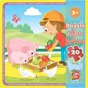 Пазлы детские G-Toys Ферма 20 элементов (LA09)