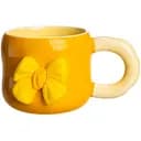 Чашка фарфоровая Yiwu с магнитом 400 мл оранжевый с бежевым Yiwu FM-52B