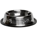 Миска для тварин Nunbell гумовий ободок нержавіюча сталь 38 см