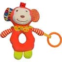 Мягкая игрушка-погремушка Lindo обезьяна (F 1009)