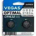 Первинний елемент живлення Vegas Optimal CR1632 lithium 2 шт. (VСR-1632BL2-OP)