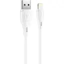 Кабель Hoco X61 Ultimate silicone charging data cable for Lightning Білий