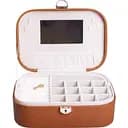 Шкатулка-органайзер для украшений Yiwu с замком 26х18х9.5 см терракот HP-5-1BR