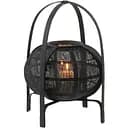 Свічник J-line підлоговий із бамбука 41 см чорний